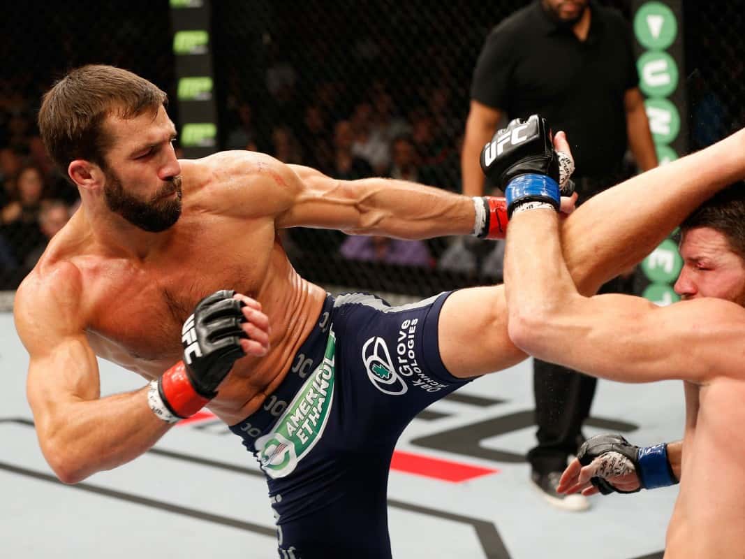 Luke-Rockhold-kicks-Michael-Bisping-Josh-Hedges